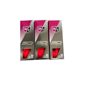 Wilson 50 Elite Soft Compression Pink Gold Balls 3 New‎ Unopened Boxes 12 Balls